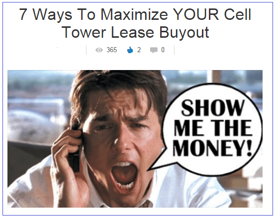 Cell Tower Lease Buyout Maximize